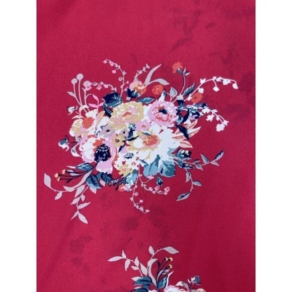 -Torrid Georgette Pink Floral Print Top Womens Plus 3 3X 22-24 Spaghetti Straps - Picture 4 of 9